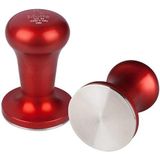 Mott a Coffee Tamper Flash met rode aluminium handgreep 53 mm