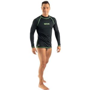 SEAC T-Sun Rash Guard, met lange mouwen, zwart, XX-Large