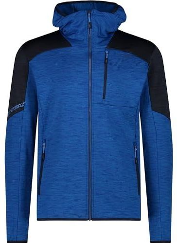 CMP Grid Tech Fleecejack voor heren met vaste capuchon