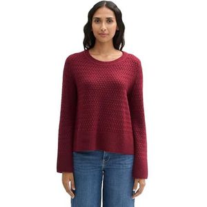 TOM TAILOR Damestrui, 36489 - Deep Red Melange, S