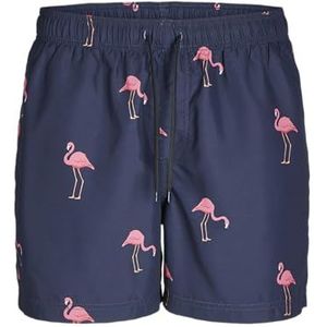 JJ REBEL Jrebhawaii zwemshort print, navy blazer, M