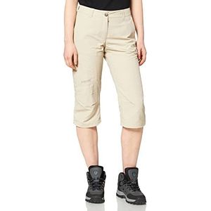 MAIER SPORTS Dames functionele capri neckar van 100% PA, functionele broek/outdoorbroek/wandelbroek/capribroek, grijs (vedergray/743), maat 34