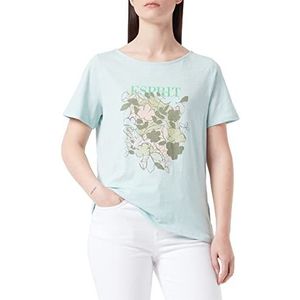 ESPRIT Dames 042EE1K382 T-shirt, 335/DUSTY Green, XS