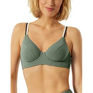 Schiesser - Bad Beugel-bh - Dames - Zwart-wit Gestreept - Bikinis