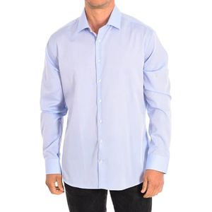 seidensticker Kent Shaped Fit heren Zakelijk hemd, blauw (lichtblauw 15), 40