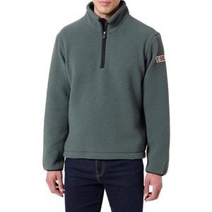 Napapijri Treser Half-Zip kraag Fleece Green Urban, Groen, S
