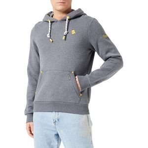 bridgeport Heren Hoodie 36613735-BR02, Grijs Melange, S, grijs melange, S