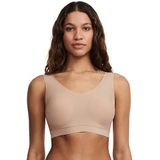 Chantelle Dames zachte stretch gewatteerde V-hals BH-top, Naakt blozen., M/L