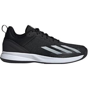 adidas Courtflash Speed Sneaker voor heren, Zwart Medium Grijs Heide, 48 EU