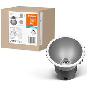 LEDVANCE SPOT TWIST Einbau-Downlight, silber, 10W, 800lm, 830 WT, 93mm Durchmesser, warmweiße Lichtfarbe, bis zu 90% Energieersparnis im Vergleich zu Halogen-Downlights, einfache Montage, 3000K