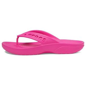Crocs Unisex Via Flip sandaal, elektrisch roze, 7 UK, Elektrisch Roze, 39/40 EU
