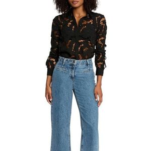 MORGAN - Hemd met Lange Mouwen - Zwart - Polyester