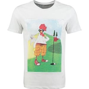 KEYLARGO Heren T-shirt MT KLGOLFING Chicken, wit (1000), S