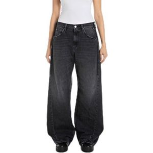 Replay Narja Baggy Jeans voor dames, 097, donkergrijs, 32W x 32L