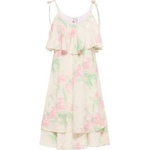 IZIA dames midi-jurk, Roze mint, L