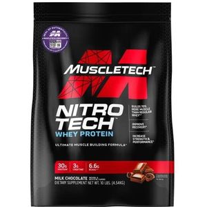 Muscletech Nitro-Tech uit de Performance-serie, melkchocolade, 10 pond