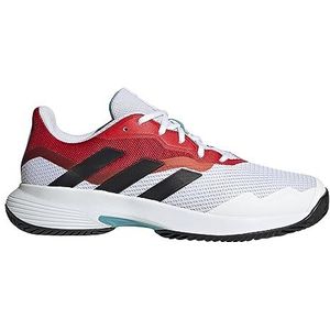 adidas Courtjam Control M, herensneakers, Ftwr White Core Black Better Scarlet, 46 EU