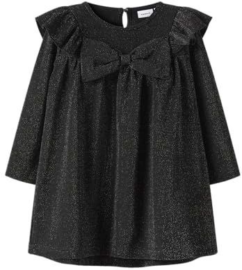 Strik Jurk - Glitter - Lange Mouwen - Ronde Hals - Regular Fit