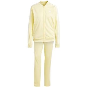 adidas Dames Essentials 3-Stripes Track Suit, almost yellow/white, XS