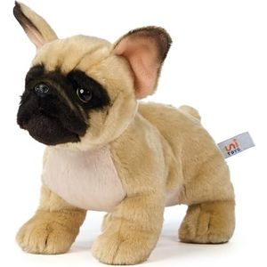 Uni-Toys - Franse bulldog (beige) - zonder riem - 26 cm (lengte) - pluche hond - pluche dier, knuffeldier