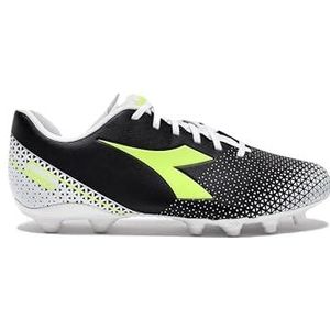 Diadora PICHICHI 6 MG14 voetbalschoenen voor heren, zwart/geel fluo DD/wit, 47 EU, Zwart Geel Fluo Dd Wit, 47 EU