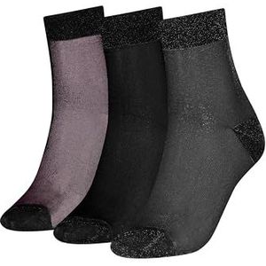 Tommy Hilfiger - TH WOMEN - Korte Sokken - Zwart - 3-Pack