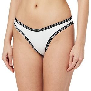 Calvin Klein Vrouwen Hoge Been Brutale Bikini Zwemmen, Wit, XS