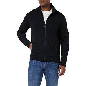 Armani Exchange Heren Monochrome Mock Neck Zip Up Sweatshirt Cardigan Sweater Zwart, Extra Small, zwart, XS