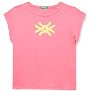 United Colors of Benetton T-shirt voor meisjes en meisjes, fuchsia 258, 170