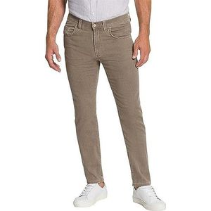 Pioneer Heren broek 5 Pocket Stretch Denim Jeans, Light Brown Stonewash, 54W / 30L, Light Brown Stonewash, 54W x 30L