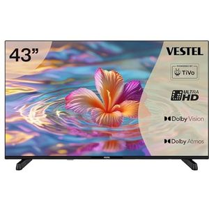 Vestel TiVo 43UT9740 Smart TV, 43 inch, 4K, UHD, met Dolby Vision HDR en Triple Tuner, LED
