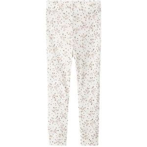 NAME IT Nmfwomi Wool/Modal leggings voor meisjes, wit, 104 cm