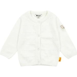 Steiff Gebreid vest voor baby, wit (bright white), 56 cm