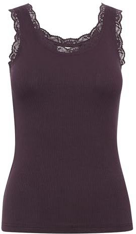 Jersey Top - Bruin - KAomi Slim Fit - Tanktop