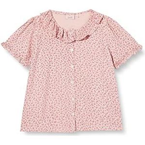 Noa Noa miniature Mini Ditzy Viscose T-shirt voor meisjes, Print roze, 3 Jaar