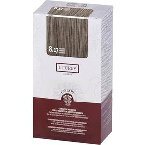 LUCENS Permanente Coloration Amaretto 8.17 Haarverf met een hoog aandeel natuurlijke ingrediënten, geen ammoniak, geen geurstoffen, stralende en langdurige kleur