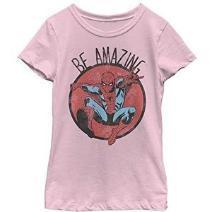 Marvel Girl's Be Amazing T-shirt, Lichtroze, S, lichtroze, S