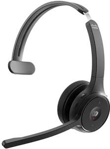 Cisco - 721 - Draadloze Headset - Zwart - Bluetooth-compatibel