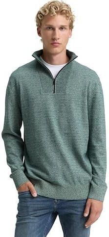 Tom Tailor Denim - Schipperstrui - Effen/Gemêleerd - Regular Fit - Puur Katoen