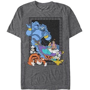 Disney Aladdin - Poster in the Lamp Unisex Crew neck T-Shirt Melange Black S