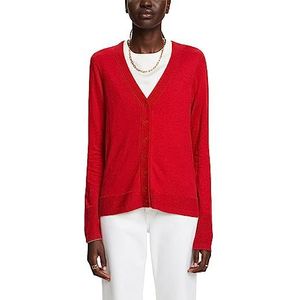 ESPRIT Gebreide damesjas, 610/dark red., XXS