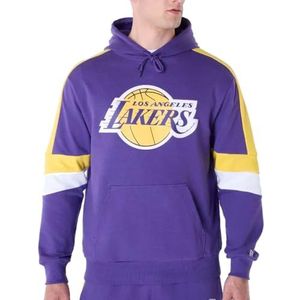 LOS ANGELES LAKERS New Era Colour Block OS Oversized Hoodie Purple