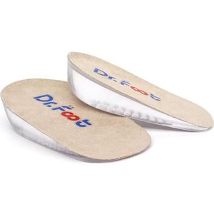 Dr. Foot's Height Increase Inlegzolen, hielkussen inzetstukken, hiellift inzetstukken voor beenlengteverschillen (klein (2,5 cm hoogte))
