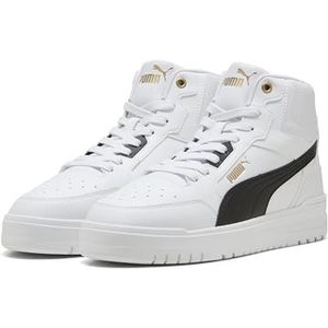 PUMA - SHUFFLE DOWNTOWN MID - Sneakers - PUMA White-PUMA Black-PUMA Gold