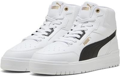 PUMA - SHUFFLE DOWNTOWN MID - Sneakers - PUMA White-PUMA Black-PUMA Gold