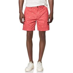 Amazon Essentials Slim-fit 9"" Print Korte Casual, Gewassen Rode Kreeft, W33