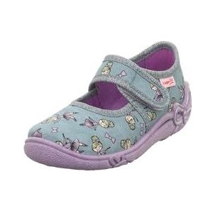 Superfit Mädchen BELINDA Hausschuhe, GRÜN/MEHRFARBIG 7510