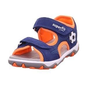 Superfit MIKE 3.0 riempjessandalen voor jongens, blauw oranje 8010, 25 EU