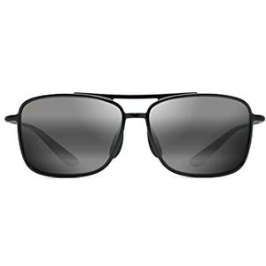 Maui Jim 437-02 zonnebril voor heren, zwart, 61/15/140, Zwart, 61/15/140