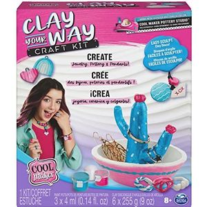 Cool MAKER Clay Your Way pottenbakkerset - sieraden en accessoires van luchtdrogende klei vormgeven, vanaf 8 jaar